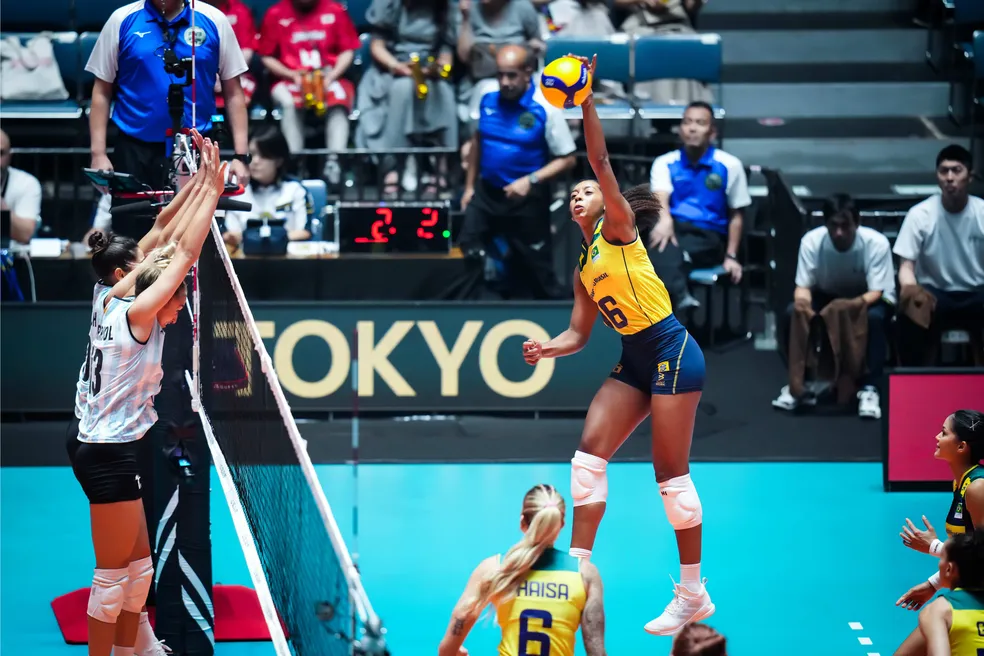 PRÉ-OLÍMPICO DE VÔLEI FEMININO DE 2023. PRIMEIRA FASE. PRIMEIRA RODADA. BRASIL. ARGENTINA. GRUPO B.