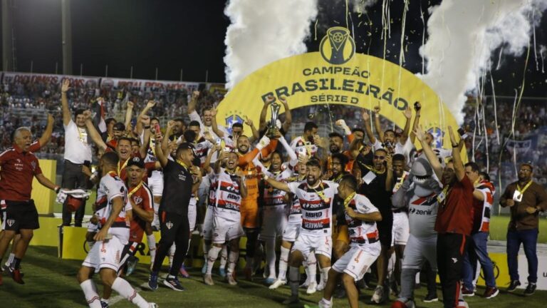 CAMPEONATO BRASILEIRO DA SÉRIE D DE 2023. FINAL. JOGO DE VOLTA. SEGUNDA PARTIDA. FERROVIÁRIO-CE. CAMPEÃO. BICAMPEÃO. 2018. 2023. FERROVIÁRIA-SP.