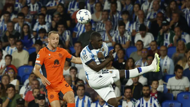 CHAMPIONS LEAGUE. LIGA DOS CAMPEÕES DA EUROPA. TEMPORADA 2023. 2024. FASE DE GRUPOS. GRUPO D. PRIMEIRA RODADA. REAL SOCIEDAD. ESPANHA. INTERNAZIONALE DE MILÃO. ITÁLIA.