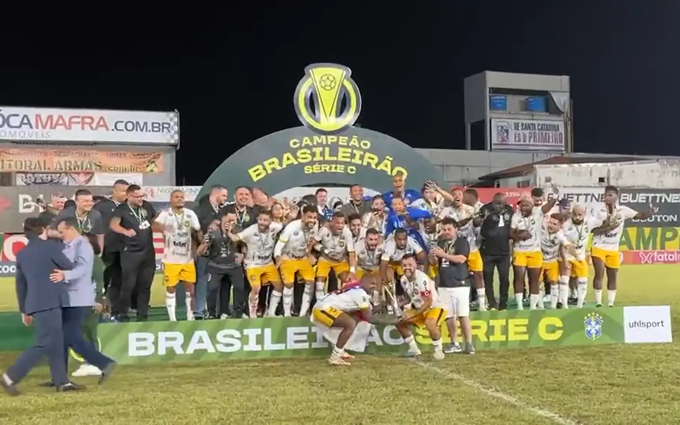 CAMPEONATO BRASILEIRO DA SÉRIE C DE 2023. FINAL. JOGO DE VOLTA. SEGUNDA PARTIDA. AMAZONAS-AM. CAMPEÃO. BRUSQUE-SC. VICE-CAMPEÃO.