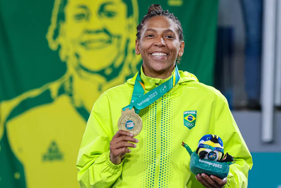 RAFAELA SILVA. MEDALHA DE OURO. PAN AMERICANO. CHILE. SANTIAGO.