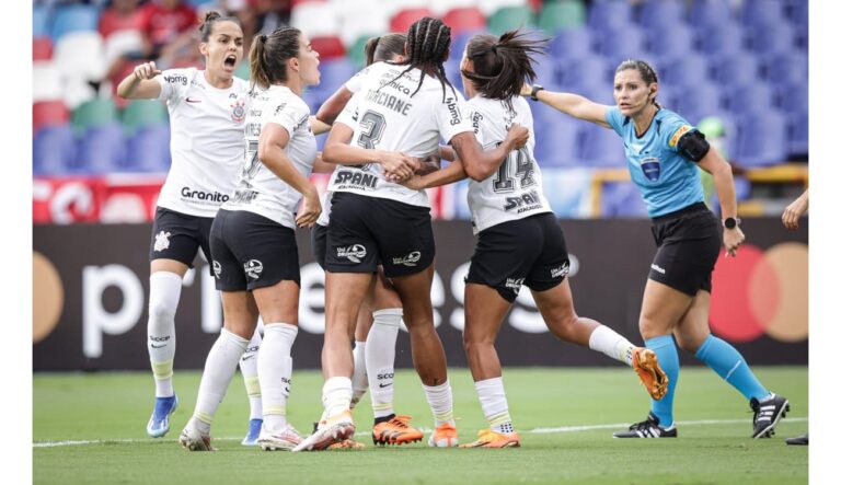 TAÇA LIBERTADORES DE FUTEBOL FEMININO DE 2023. QUARTAS DE FINAL. JOGO ÚNICO. PARTIDA ÚNICA. CORINTHIANS-SP. BRASIL. CLASSIFICADO. AMÉRICA DE CALI. COLÔMBIA. ELIMINADO. SEMIFINAL. JOGO ÚNICO. PARTIDA ÚNICA. CORINTHIANS-SP. BRASIL. CONTRA. INTERNACIONAL-RS. BRASIL. OU COLO-COLO. CHILE.