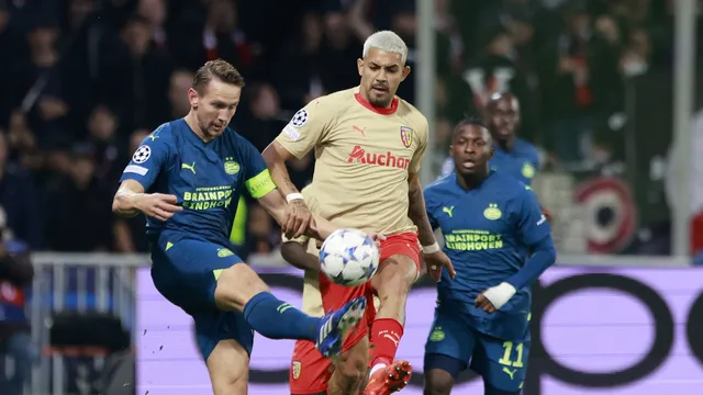LIGA DOS CAMPEÕES DA EUROPA. TEMPORADA. 2023. 2024. CHAMPIONS LEAGUE. FASE DE GRUPOS. TERCEIRA RODADA. GRUPO B. LENS. FRANÇA. PSV EINDHOVEN. HOLANDA.