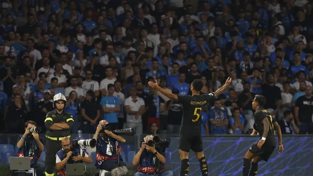 CHAMPIONS LEAGUE. LIGA DOS CAMPEÕES DA EUROPA. TEMPORADA 2023. 2024. FASE DE GRUPOS. GRUPO C. SEGUNDA RODADA. REAL MADRID. ESPANHA. NAPOLI. ITÁLIA.