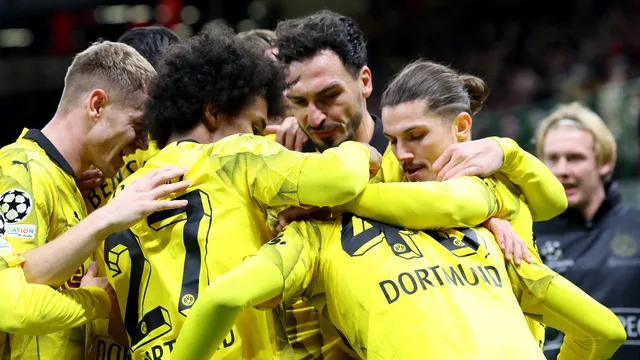 LIGA DOS CAMPEÕES DA EUROPA. TEMPORADA 2023.2024, CHAMPIONS LEAGUE. FASE DE GRUPOS. GRUPO F. QUINTA RODADA. MILAN. ITÁLIA. BORUSSIA DORMUND. ALEMANHA. CLASSIFICADO PARA AS OITAVAS DE FINAL.