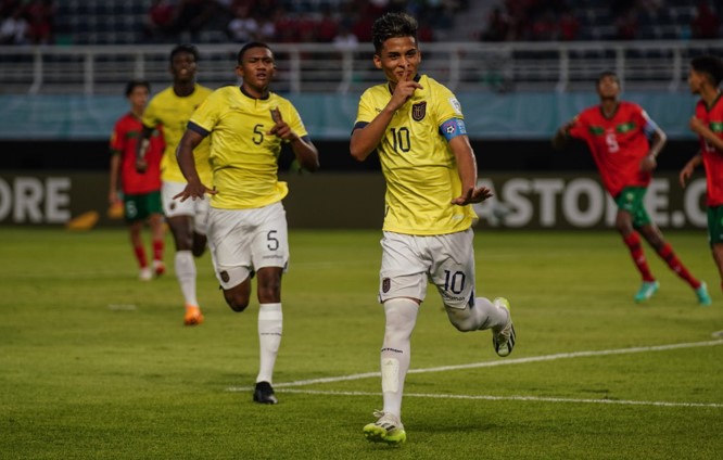 COPA DO MUNDO DE FUTEBOL SUB-17 DE 2023. PRIMEIRA FASE.S EGUNDA RODADA. GRUPO A. EQUADOR. MARROCOS.