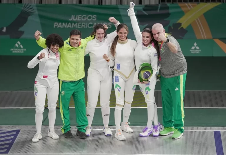BRASIL. MEDALHA DE OURO. ESGRIMA. N AMERICANO DE 2023. SANTIAGO. CHILE.