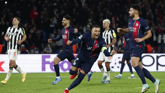 LIGA DOS CAMPEÕES DA EUROPA. TEMPORADA 2023.2024, CHAMPIONS LEAGUE. FASE DE GRUPOS. GRUPO F. QUINTA RODADA. PARIS SAINT-GERMAIN. FRANÇA. NEWCASTLE. INGLATERRA.