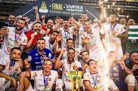 LNF. LIGA NACIONAL DE FUTSAL. JOGO ÚNICO. PARTIDA ÚNICA. ATLÂTICO-RS. CAMPEÃO. JOINVILLE-SC. VICE-CAMPEÃO.
