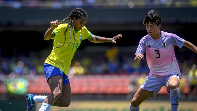 AMISTOSO INTERNACIONAL. FUTEBOL FEMININO. BRASIL. JAPÃO.
