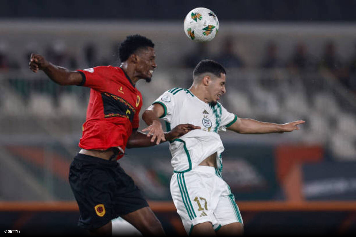 COPA AFRICANA DE NAÇÕES DE 2024. PRIMEIRA FASE. PRIMEIRA RODADA. GRUPO D. ARGÉLIA. ANGOLA.
