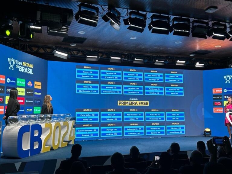 SORTEIO DOS CONFRONTOS DA COPA DO BRASIL DE 2024. PRIMEIRA FASE.