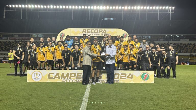 RECOPA CATARINENSE DE 2024. JOGO ÚNICO. FINAL. PARTIDA ÚNICA. CRICIÚMA-SC. CAMPEÃO. MARCÍIO DIAS-SC. VICE-CAMPEÃO.