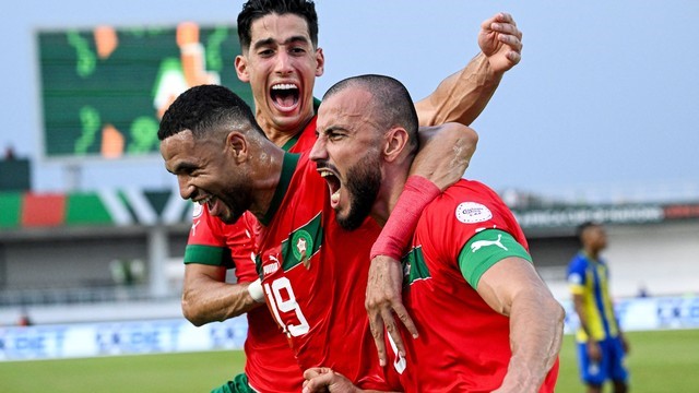 COPA AFRICANA DE NAÇÕES DE 2024. PRIMEIRA FASE. PRIMEIRA RODADA. GRUPO F. MARROCOS. TANZÂNIA.