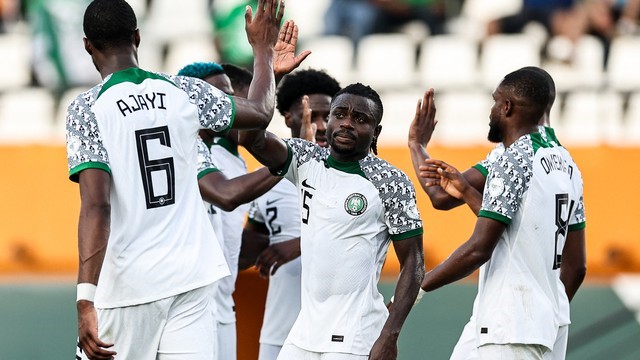 COPA AFRICANA DE NAÇÕES DE 2024. PRIMEIRA FASE. FASE DE GRUPOS. TERCEIRA RODADA. GRUPO A. CLASSIFICAÇÃO. PONTOS. GUINÉ EQUATORIAL. 7 PONTOS. 2 VITÓRIAS. +6 GOLS DE SALDO. NIGÉRIA. SEGUNDO LUGAR. CLASSIFICADA. 7 PONTOS. 2 VITÓRIAS. +2 GOLS DE SLADO. COSTA DO MARFIM. 3 PONTOS. TERCEIRO LUGAR. GUINÉ-BISSAU.0 PONTO. QUARTO LUGAR. ELIMINADO.