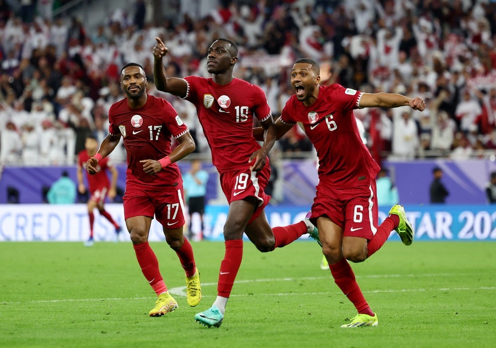 COPA DA ÁSIA DE 2024. SEMIFINAL. JOGO ÚNICO. PARTIDA ÚNICA. CATAR. CLASSIFICADO. IRÃ. ELIMINADO. FINAL. JOGO ÚNICO. PARTIDA ÚNICA.CATAR CONTRA JORDÂNIA.