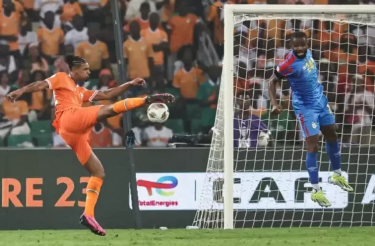 COPA AFRICANA DE NAÇÕES DE 2024. SEMIFINAL. COSTA DO MARFIM. CLASSIFICADO. REPÚBLICA DEMOCRÁTICA DO CONGO. ELIMINADO. JOGO ÚNICO. PARTIDA ÚNICA. DECISÃO DO TERCEIRO LUGAR. QUARTO LUGAR. ÁFRICA DO SUL CONTRA REPÚBLICA DEMOCRÁTICA DO CONGO. FINAL. JOGO ÚNICO. PARTIDA ÚNICA. COSTA DO MARFIM CONTRA NIGÉRIA.
