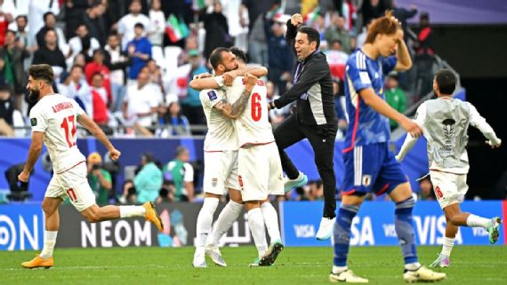 COPA DA ÁSIA DE 2024. QUARTAS DE FINAL. JOGO ÚNICO. PARTIDA ÚNICA. IRÃ. CLASSIFICADO. JAPÃO. ELIMINADO. SEMIFINAL. JOGO ÚNICO. PARTIDA ÚNICA.IRÃ. CONTRA UZBEQUISTÃO OU CATAR.