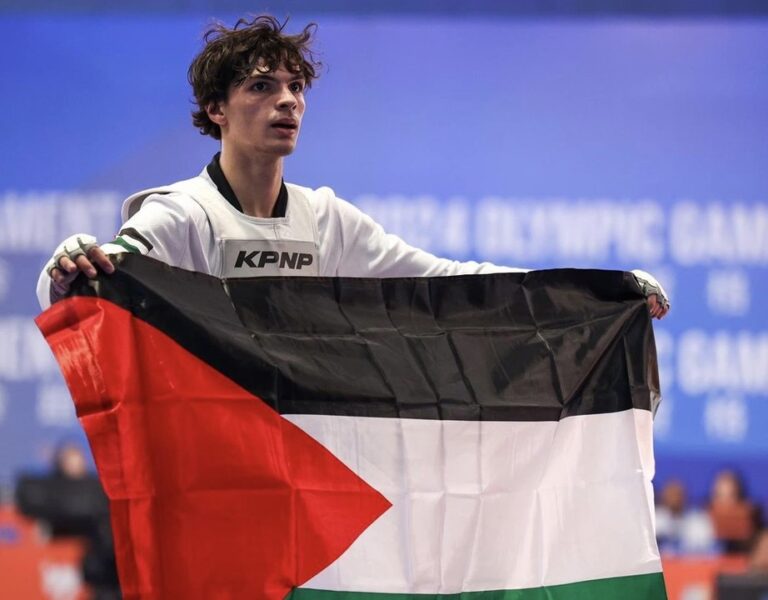 OSMAR ISNAIL. CLASSIFICADO PARA OS JOGOS OLÍMPICOS DA FRANÇA. 2024. PARIS. PALESTINA.