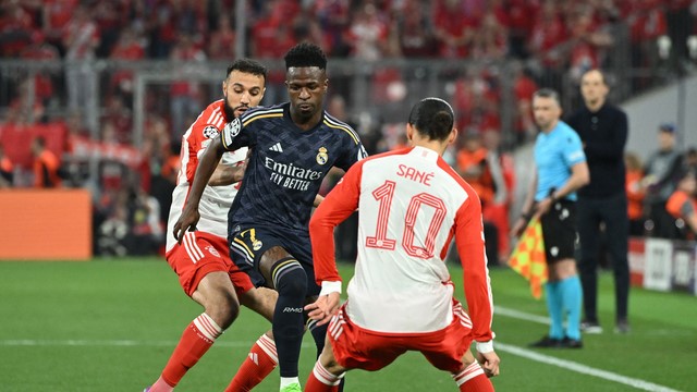 LIGA DOS CAMPEÕES DA EUROPA. TEMPORADA 2023. 2024. SEMIINAIS. PRMEIRO JOGO. JOGO DE IDA. CHAMPONS LEAGUE. BAERN DE MUNIQUE. ALEMANHA. REAL MADRID. ESPANHA.