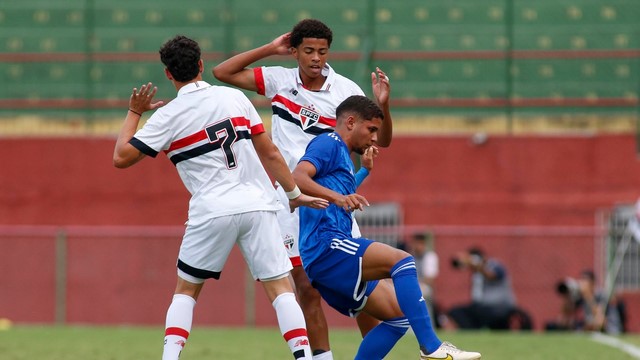COPA DO BRASIL SUB-17 DE 2024. SEMIFINAL. JOGO DE IDA. PRIMEIRO JOGO. SÃO PAULO-SP. CRUZEIRO-MG.