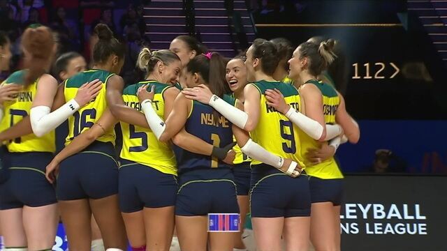 LIGA DAS NAÇÕES DE VÔLEI FEMININO. PRIMEIRA FASE. FASE PRELIMINAR. SEXTA RODADA. BRASIL. HOLANDA.