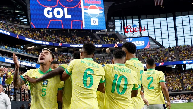 COPA AMÉRICA DE2024. PRIMEIRA FASE. SEGUNDA RODADA. GRUPO D. BRASIL. PARAGUAI. LAS VEGAS. ESTADOS UNIDOS.