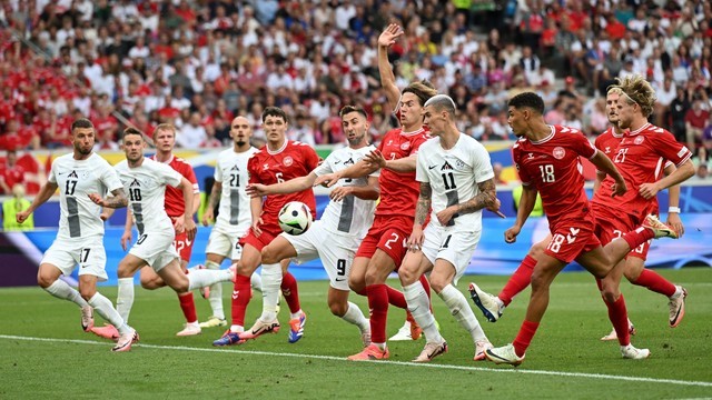 EUROCOPA DE 2024. PRIMEIRA FASE. PRIMEIRA RODADA. GRUPO C. DINAMARCA. SÉRVIA.