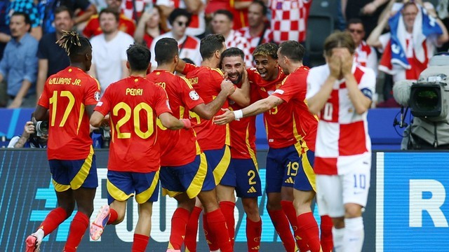 EUROCOPA DE 2024. PRIMEIRA FASE. PRIMEIRA RODADA. ESPANHA. CROÁCIA. GRUPO B.
