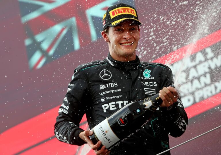 GEORGE RUSSEL. FÓRMULA 1. GARNDE PRÊMIO DA ÁUSTRIA. MERCEDES.