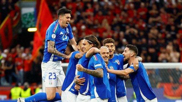 EUROCOPA DE 2024. PRIMEIRA FASE. PRIMEIRA RODADA. GRUPO B. ITÁLIA. ALBÂNIA. DORTMUND. ALEMANHA.