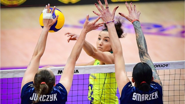 LIGA DAS NAÇÕES DE VÔLEI FEMININO. DECISÃO O TERCEIRO LUGAR. QUARTO LUGAR. POLÔNIA. TERCEIRO LUGAR. BRASIL. QUARTO LUGAR.