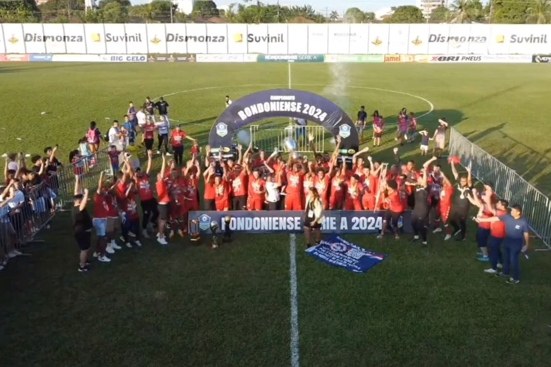 CAMPEONATO RONDONIENSE DE 2024. FINAL. JOGO DE VOLTA. SEGUNDA JOGO. PORTO VELHO-RO. CAMPEÃO. TETRACAMPEÃO. 2020.2021. 2023. 2024. BARCELONA-RO. VICE-CAMPEÃO.