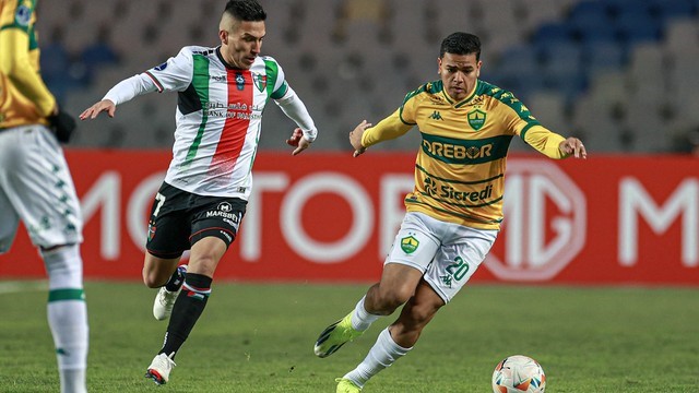 COPA SUL-AMERICANA DE 2024. PLAYOFFS. PRIMEIRO JOGO. JOGO DE IDA. CUIABÁ-MT. BRASIL. PALESTINO. CHILE.