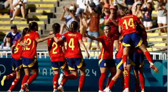 JOGOS OLÍMPICOS DE 2024. PARIS. FRANÇA. FUTEBOL FEMININO. PRIEMIRA FASE. PRIEMIRA RODADA. ESPANHA. JAPÃO.