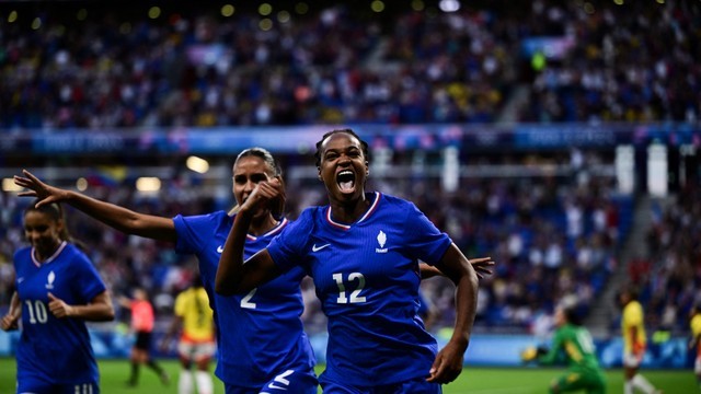 JOGOS OLÍMPICOS DE PARIS. FRANÇA. 2024. PRIMEIRA FASE. PRIMEIRA RODADA. GRUPO A. FRANÇA. COLÔMBIA.