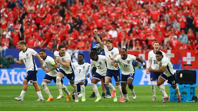 EUROCOPA DE 2024. QUARTAS DE FINAL. JOGO ÚNICO. PARTIDA ÚNICA. DÜSSELDORF. CIDADE DA ALEMANHA. INGLATERRA. CLASSIIFCADA. NOS PÊNALTIS. SUÍÇA. ELIMINADA. SEMIFINAL. JOGO ÚNICO. PARTIDA ÚNICA. DORTMUND. CIDADE DA ALEMANHA. INGLATERRA. CONTRA. HOLANDA.OU. TURQUIA.