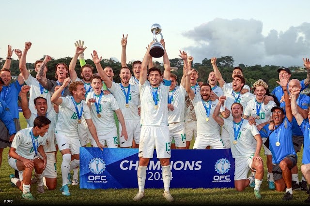 TAÇA DA OCENIA. COPA DAS NAÇÕES DA OCEANIA. FINAL. JOGO ÚNICO. PARTIDA ÚNICA. NOVA ZELÂNDIA. CAMPEÃ. HEXACAMPEÃ. SEIS VEZES. 1973. 1998. 2002. 2008. 2016. 2024. VANUATU. VICE-CAMPEÃO.