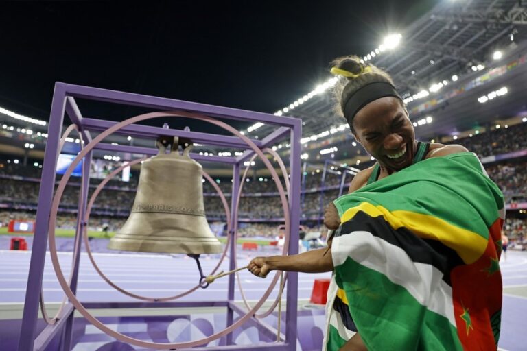 THEA LAFOND. ATLETA DOMINICA. MEDALHA DE OURO. ATLETISMO FEMININO.