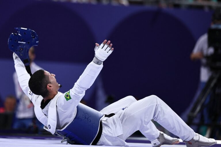 JOGOS OLÍMPICOS DE PARIS. FRANÇA. 2024. EDIVAL PONTES. MEDALHA DE BRONZE. BRASIL. JAVIER PÉREZ POLO. ESPANHA. TAEKWONDO MASCULINO. ATÉ 68 QUILOS.