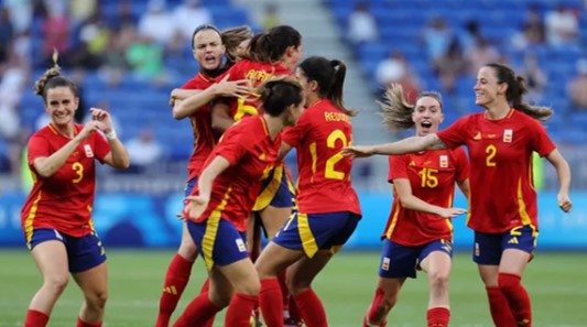 JOGOS OLÍMPICOS. PARIS. 2024. FRANÇA. QUARTAS DE FINAL. JOGO ÚNICO. PARTIDA ÚNICA. ESPANHA. CLASSIFICADA. COLÔMBIA. ELIMINADA. SEMIFINAL.JOGO ÚNICO. PARTIDA ÚNICA. ESPANHA. CONTRA. BRASIL. OU. FRANÇA.