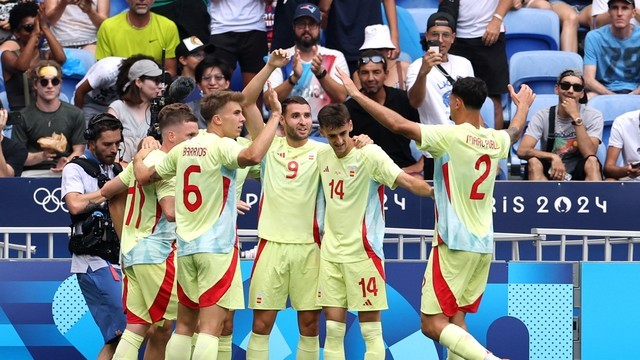 JOGOS OLÍMPICOS DE PARIS 2024. FRANÇA. FUTEBOL MASCULINO. QUARTAS DE FINAL. ESPANHA.CLASSIFICADA. JAPÃO. ELIMINADA. JOGO ÚNICO. PARTIDA ÚNICA. SEMIFINAL. ESPANHA. CONTRA. MARROCOS.