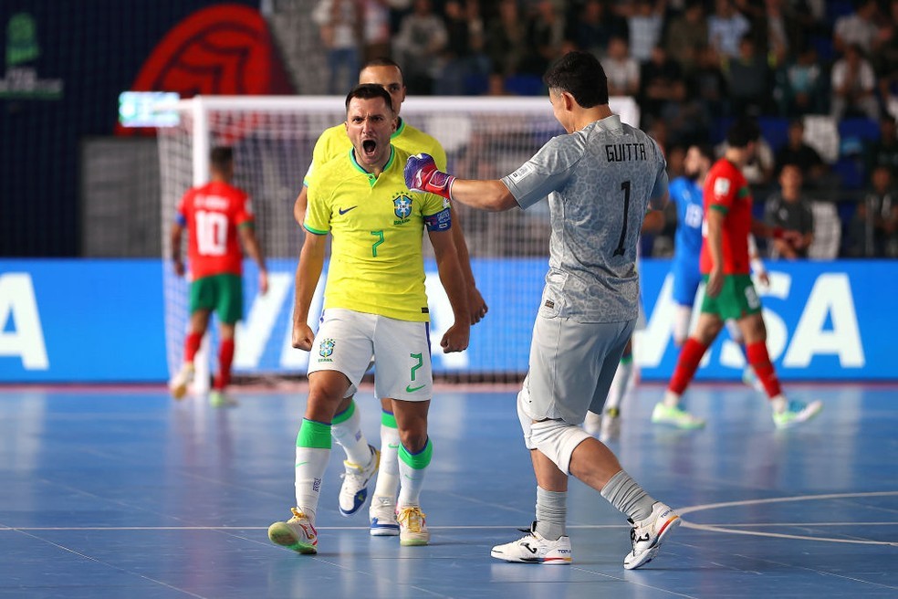 COPA DO MUNDO DE FUTSAL DE 2024. QUARATS DE FINAL. JOGO ÚNICO. PARTIDA ÚNICA. BRASIL. CLASSIFICADO. MARROCOS. ELIMINADO. SEMIFINAL. JOGO ÚNICO. PARTIDA ÚNICA. BRASIL. CONTRA. VENEZUELA.OU. UCRÂNIA.