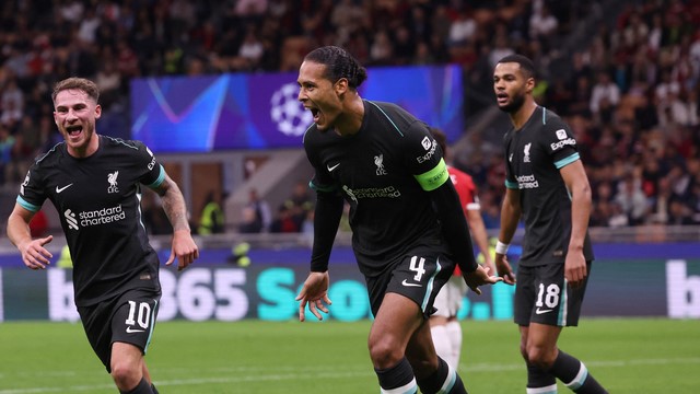 LIGA DOS CAMPEÕES DA EUROPA. TEMPORADA 2024.2025. CHAMPIONS. LEAGUE. PRIMEIRA FASE. PRIMEIRA RODADA. MILAN. ITÁLIA. LIVERPOOL. INGLATERRA.