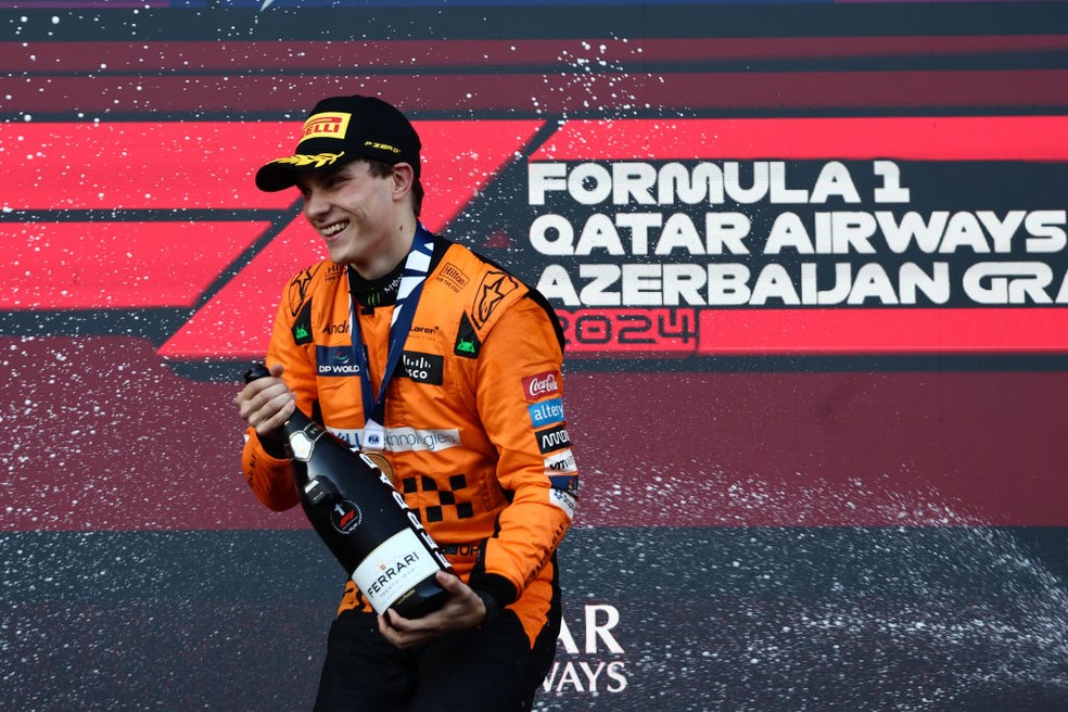 FÓRMULA 1 DE 2024. GRANDE PRÊMIO DO AZERBAIJÃO. VITÓRIA DE OSCAR PIASTRI. MERCEDES.