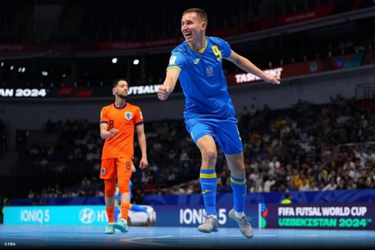 COPA DO MUNDO DE FUTSAL DE 2024. OITAVAS DE FINAL. JOGO ÚNICO. PARTIDA ÚNICA. UCRÂNIA. CLASSIFICADA. HOLANDA. ELIMINADA.JOGO ÚNICO. PARTIDA ÚNICA. QUARTAS DE FINAL. JOGO ÚNICO. PARTIDA ÚNICA. UCRÂNIA. CONTRA. ESPANHA. OU. VENEZUELA.