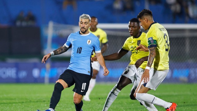 ELIMINATÓRIAS DA COPA DO MUNDO DE 2026. CONMEBOL. CONFEDERAÇÃO SUL-AMERICANA DE FUTEBOL. PRIMEIRA FASE. DÉCIMA RODADA. URUGUAI. EQUADOR.