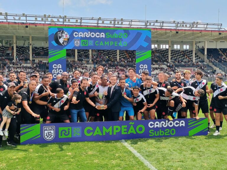 CAMPEONATO CARIOCA SUB-20 DE 2024. FINAL. JOGO DE VOLTA. SEGUNDA PARTIDA. VASCO-RJ. CAMPEÃO. BICAMPEÃO. 2023.2024. FLAMENGO-RJ. VICE-CAMPEÃO.