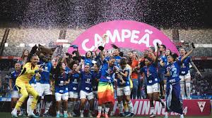 CAMPEONATO MINEIRO DE FUTEBOL FEMININO DE 2024. FINAL. JOGO ÚNICO. PARTIDA ÚNICA. CRUZEIRO-MG. CAMPEÃO. ALIÁS. TRICAMPEÃO. 2019. 2023. 2024. AMÉRICA-MG. VICE-CAMPEÃ.