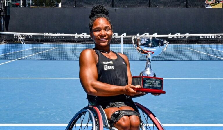 AUSTRALIAN OPEN JÚNIOR. TÊNIS. FEMININO. CADEIRA DE RODAS. VITÓRIA MIRANDA. CAMPEÃ. SIMPLES.